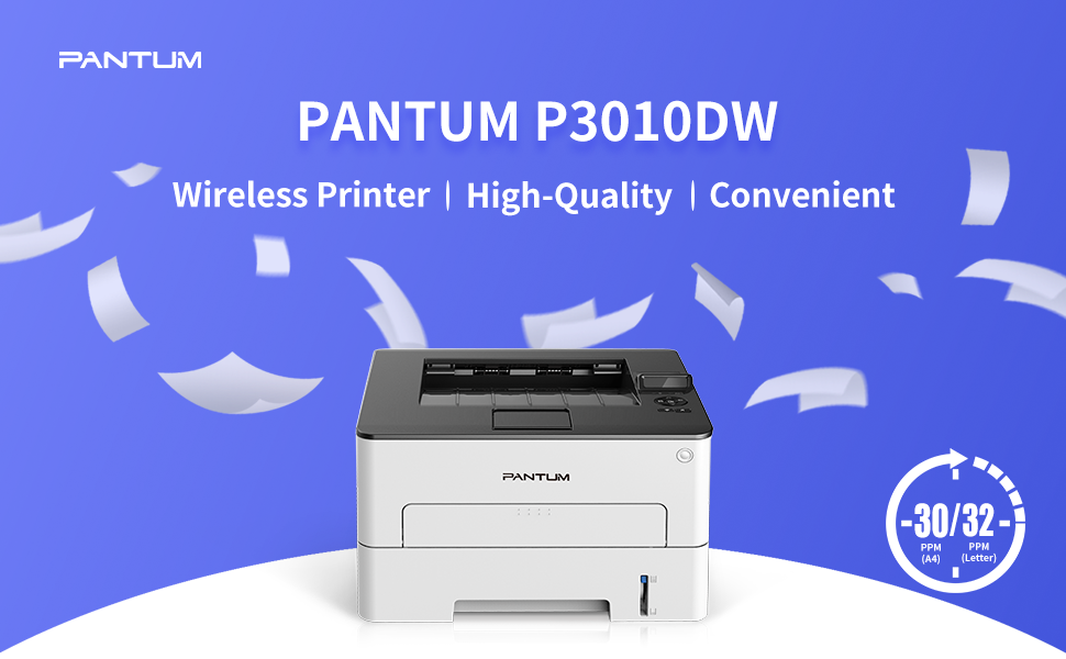 Máy in laser đen trắng PANTUM P3010DW (A4/A5/ Đảo mặt/ USB/ WIFI)