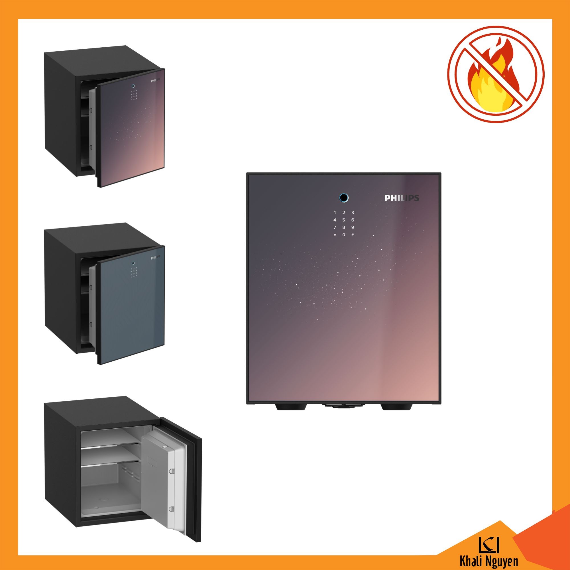 Két sắt chống cháy cao cấp Phillips SBX501-4C0