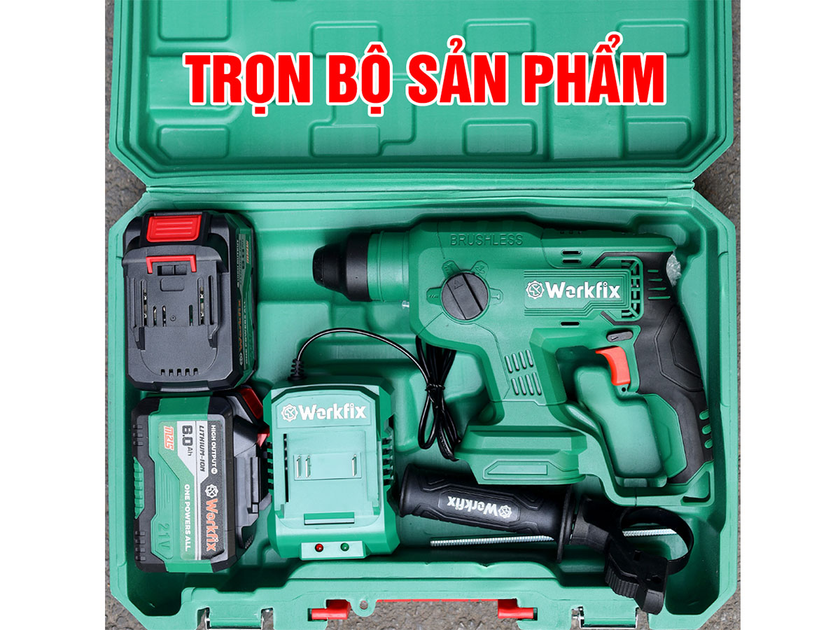 Máy khoan đục bê tông chạy pin Workfix WF-RH2603