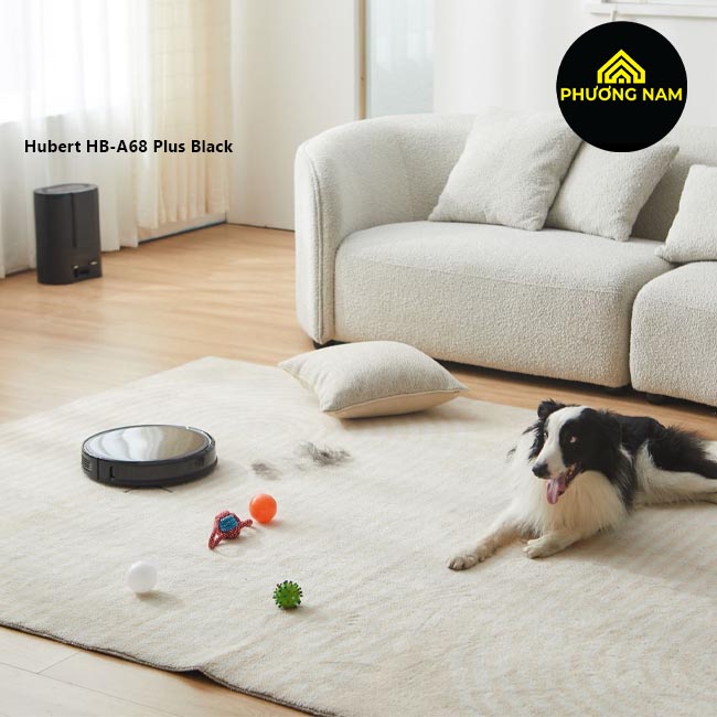 Robot hút bụi lau nhà Hubert HB-A68 Plus Black