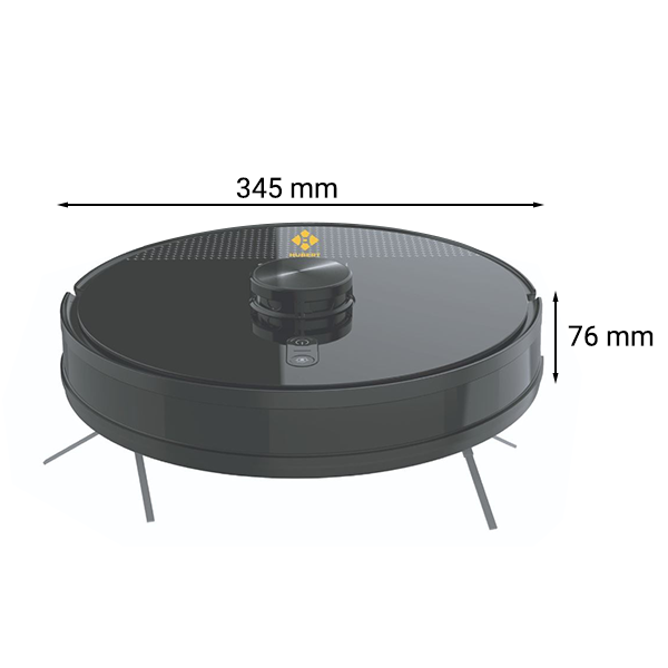 Robot hút bụi tự đổ rác Hubert HB-S68-B Plus - Của Đức