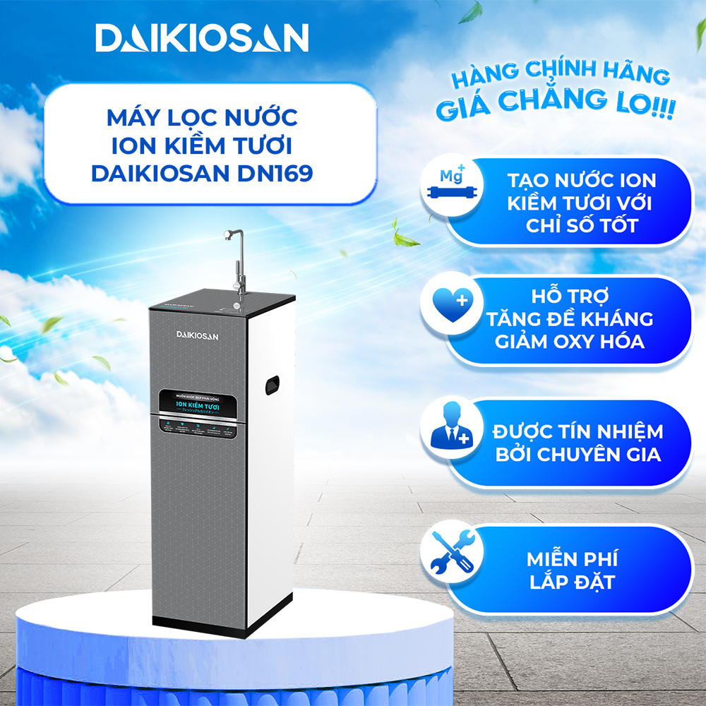 Máy lọc nước ion kiềm tươi Daikiosan DN169