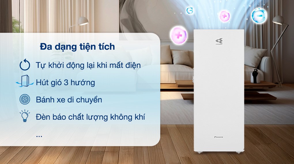 Máy lọc không khí Daikin MCK70ZVM7-W 82W (Màu trắng)